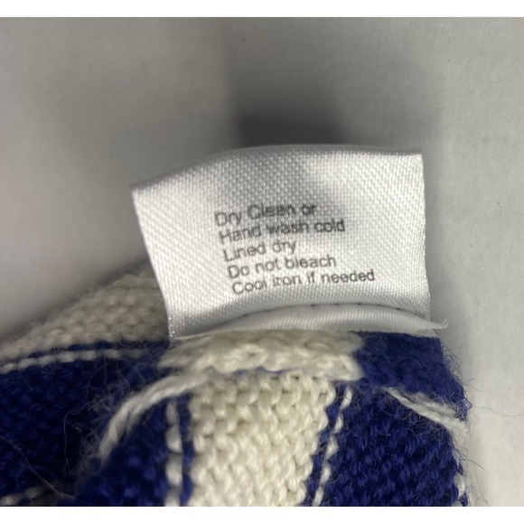 JAMISON Striped Tiger Face Knit Sweater Crew Neck Long Sleeve Size S - Picture 6 of 11